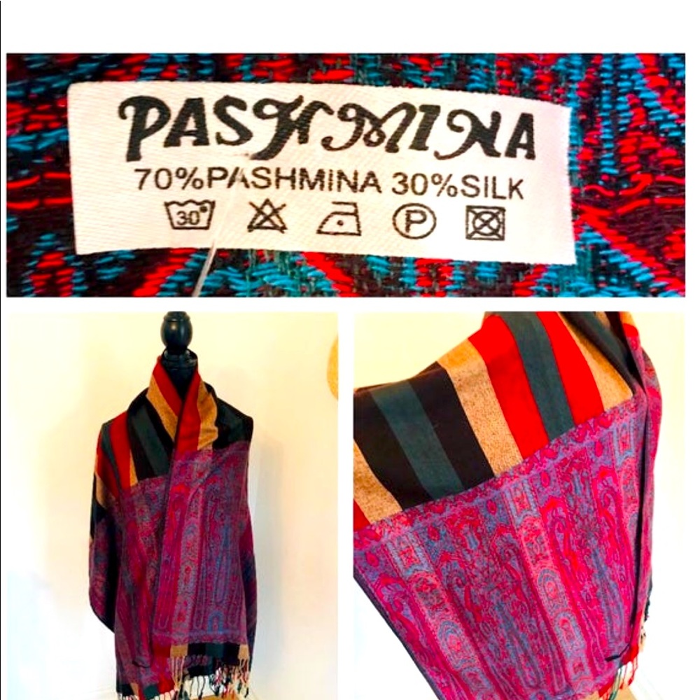 Vintage reversible PASHMINA